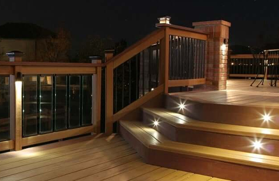 Deck Lighting Installation project example 2